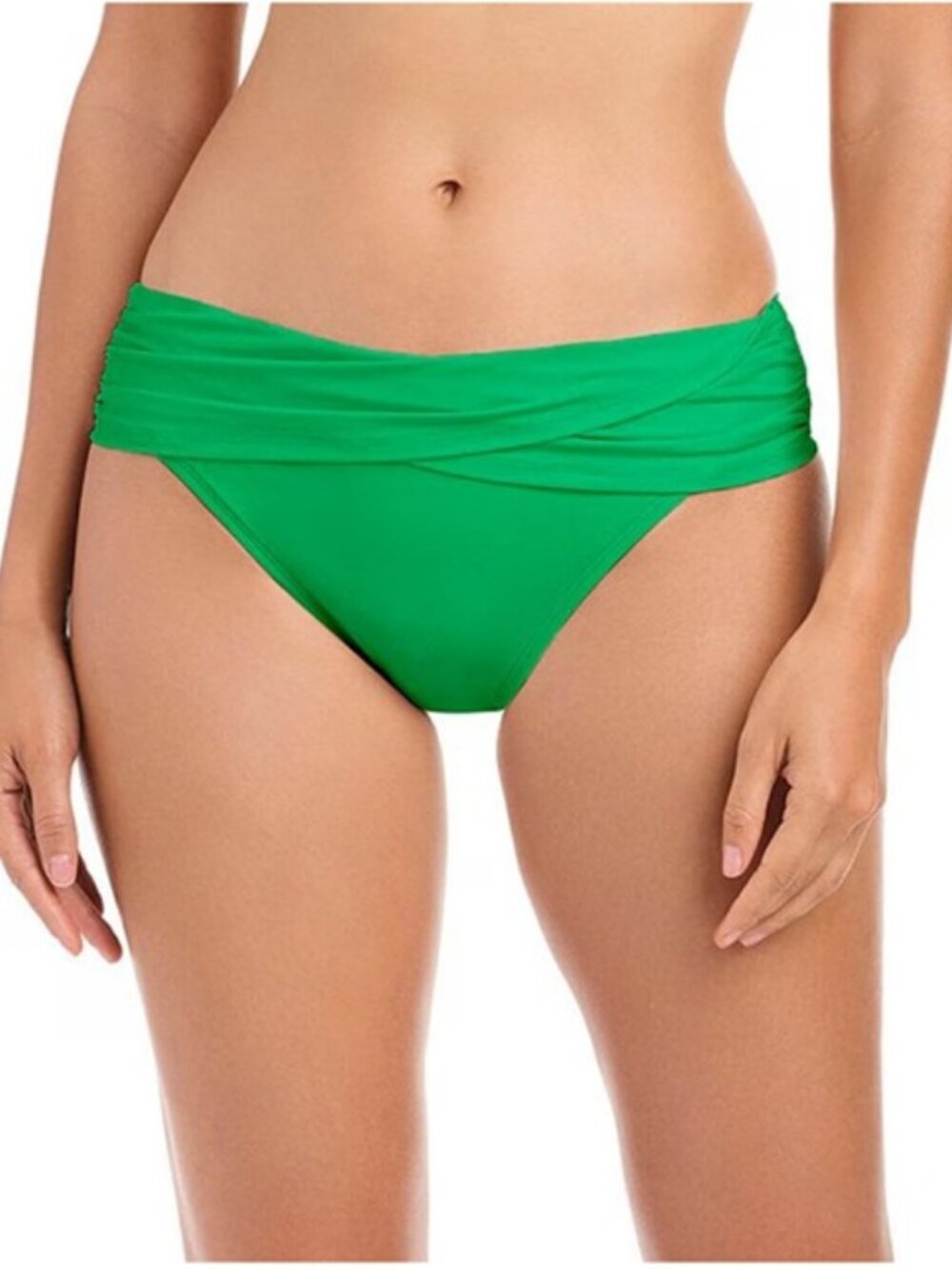 NWT Bleu Rod Beattie Kore Sarong Hipster Swim Bottom Plus Islan Green Size 14